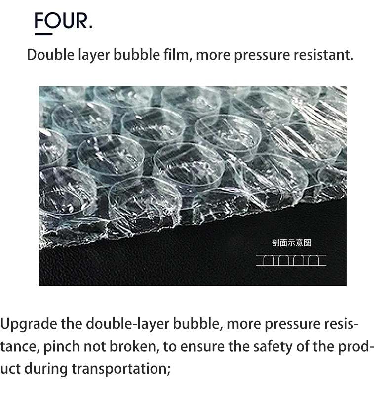 Shockproof Cushioning Air Bubble Plastic Packaging Wrap Bubble Film for transportation