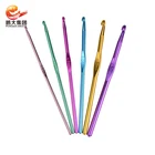 Needle Pink Knitting Needle Ergonomic Tulip Metal Stainless Steel 6pcs Crochet Hook Set