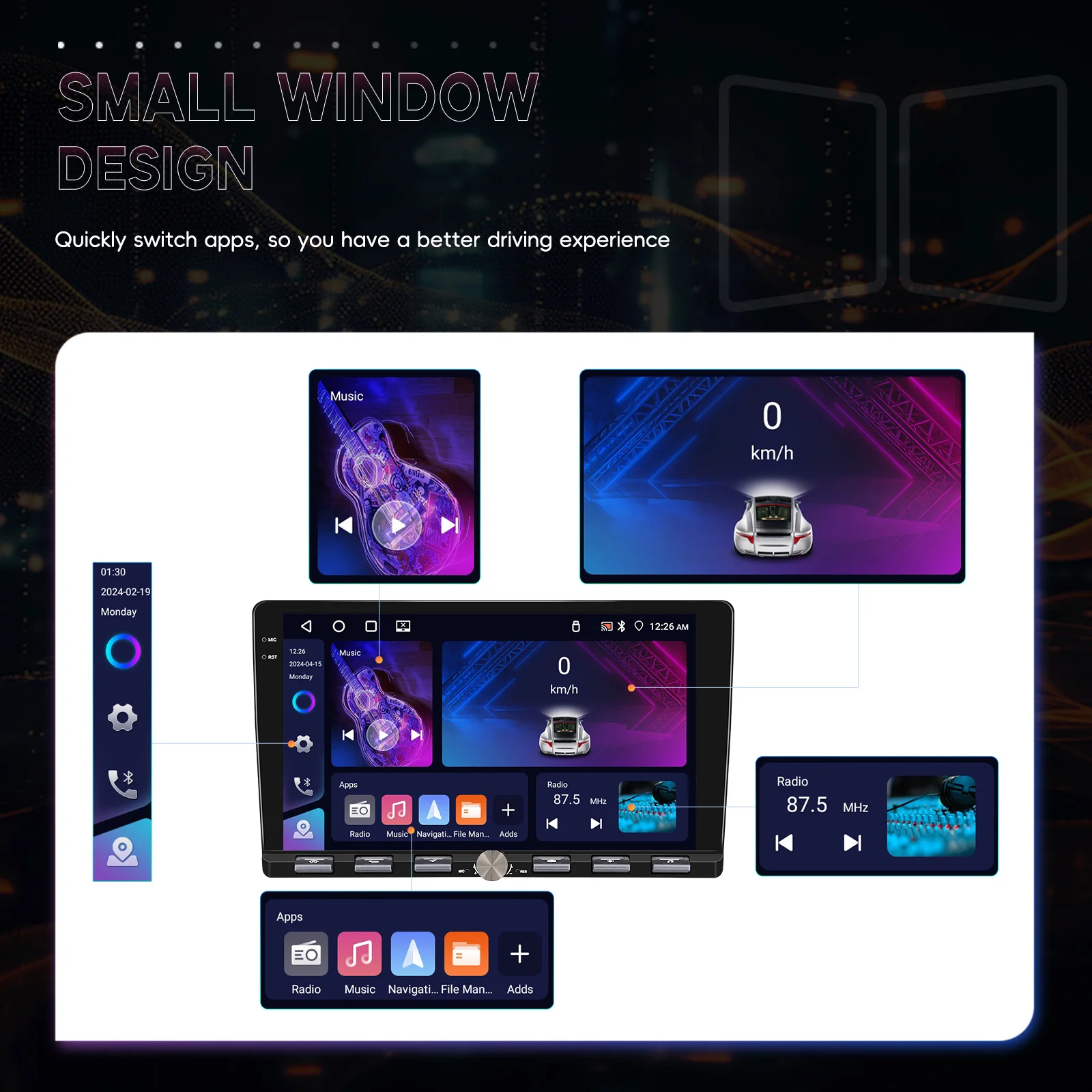 android auto gps wifi fm rds ai dsp bt eq a4170-10