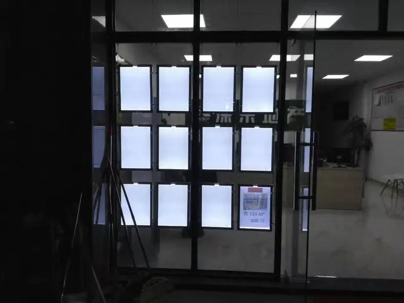 product advertising light box acrylic real estate agency led window display-9