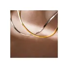 925 Snake Trendy Design 925 Sterling Silver Ladies Flat Herringbone Snake Chain Necklace Jewelry
