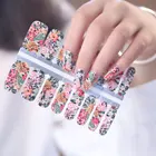 Nail Nail Art Wrap Wholesale Colorful Flower Design Nail Polish Stickers Nail Art Supplier Nail Wraps