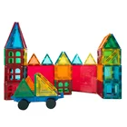 Kids Toy Block New Design Art Kids Toys Magnetic Tiles Blocks Set 120 Rusia With Box