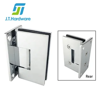 American CR L Wall To Glass 90 Degree Brass Shower Enclosure Screen Glass Door Pivoted Shower Hinges