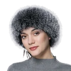 Fur Scarf Winter Women Fur Headband Real Fox Fur Scarf Ear Warmer Headband Elastic Headwarps For Ladies