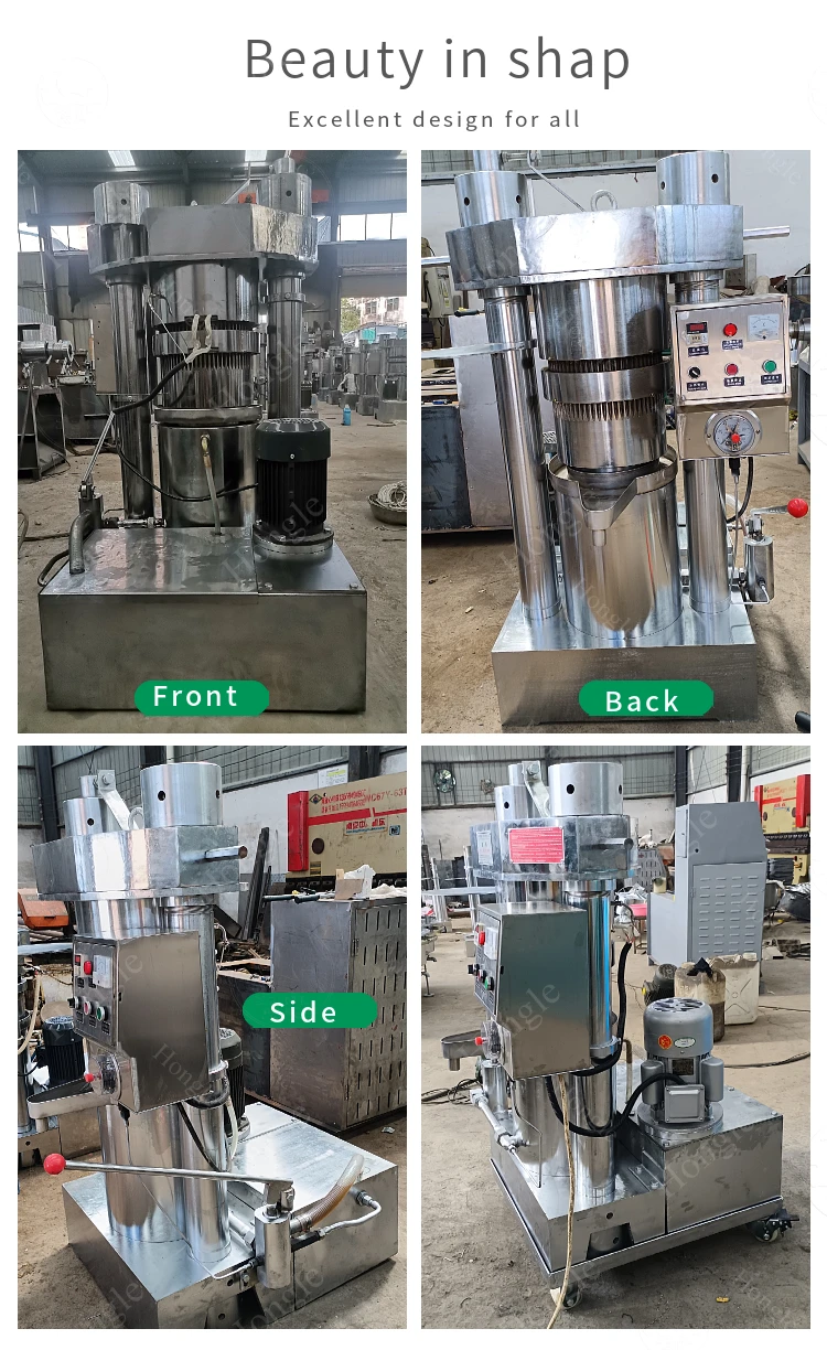 Hydraulic Olive Oil Press Machine Commercial Cocoa Butter Oil Extraction Machine Walnut Oil Expeller Equipment details
