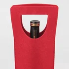 Wine Wine Fast Delivery Christmas Velevet 3 Liter Red Felt Wine Gift Present Bag For Red Wine