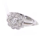 Diamond Ring Design Ringsdiamond Engagement Diamond Flower Shape Gold Ring Design For Women 18K Jewellery