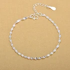 Silver Bracelet Silver 925 Silver Bracelet Simple Silver 925 Wave Twist Chain Bracelet Jewelry
