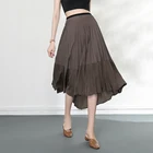 Skirt The New Summer 2021 Patchwork Irregular Women's Casual Pleated Skirt