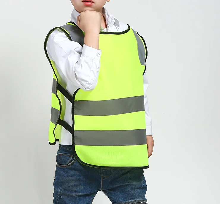 Kids Reflective Safety Vest For Running Cycling Walking Children Reflective Hi Vis Safety Waistcoat Sport Group School