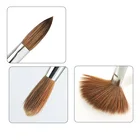 Wholesale Custom Logo # 2 4 6 8 10 12 14 Pure 100% Crimped Acrylic Nail Brush Kolinsky