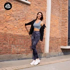 Women Jacket Jackets Fitness Apparel Hot Sale Women Sports Jacket And Zipper Yoga Jackets Black