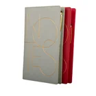 Book Wholesale Custom Logo Leather Journal Book A6 Pocket Planner 2022 Agenda Diary Pu Leather Notebook Handmade