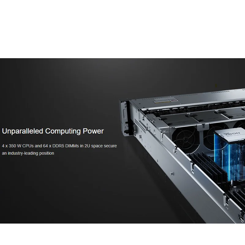 XFusion 2488H V7 2U Server | 4* Intel Xeon Scalable | 64 DDR5 DIMM | 25x 2.5" Hot-Swap | PCIe 5.0 & 400G | High-Density Computin