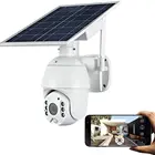 Card Camera Solar Wireless Camera H.265 Night VISION Two-way Audio Memory Card CMOS WIFI Solar Pzt Camera