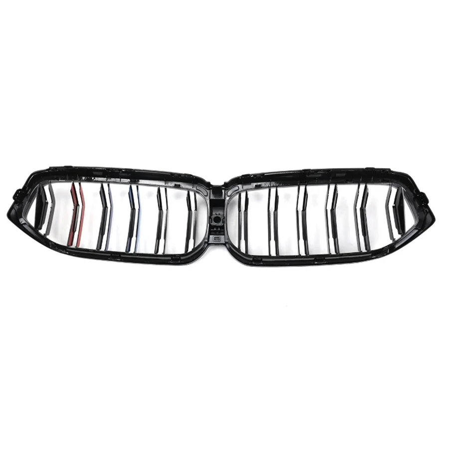 product tiypeor car dual line gloss black front grille for 2017 2020 bmw 6 series gt g32-4