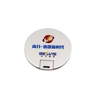 Usb Flash Drive Gadgets Electronic Mini Round Card Usb Pendrive 2.0 Metal Usb Flash Drive With FREE Logo