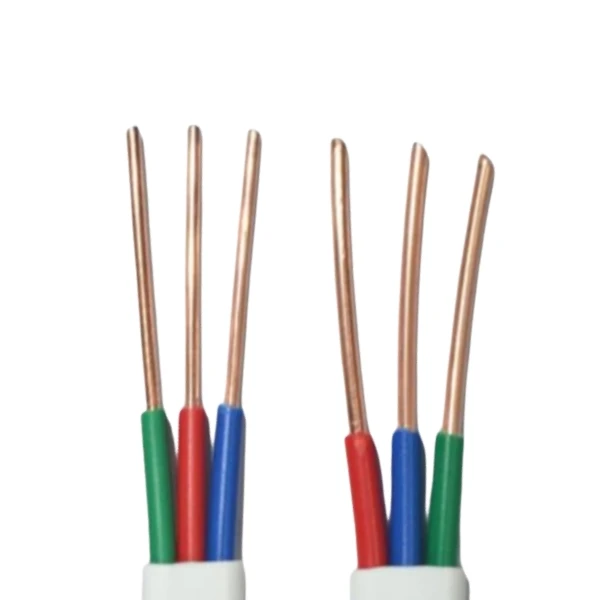 CCC Certified BVVB 3*2.5mm 300/500V Solid Copper Conductor PVC Insulation PVC Jacket Electrical House Building Flat Wire