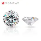 GIGA Round Loose Gemstone White D VVS Color With Certificate 10 Hearts And Arrows Cut Moissanite