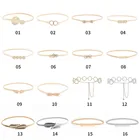 DDA749 Fashion Elastic Dress Waist Gold Siliverr Lady Stretch Skinny Waist Metal Women Belt