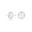 Silver Earrings Earringssilver Attention Getting And Simpleness Sterling 925 Silver Clock Stud Earrings