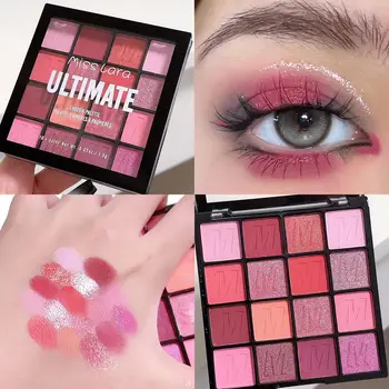 16-Color Matte and Shimmer Eyeshadow Palette for Beginners - Vibrant and Colorful Makeup for Stunning Eye Looks