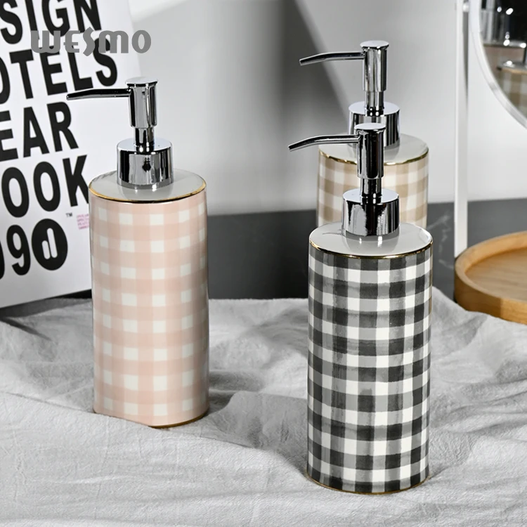Modern Ceramic bathroom accessory washroom accessories bathroom accessories set dish soap dispenser