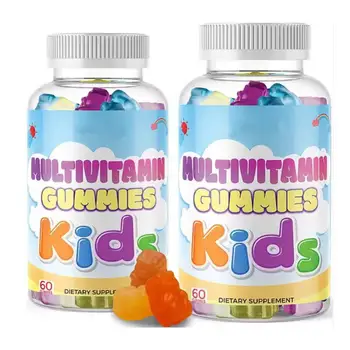 Promotion Development Multivitamin Gummy Bear Shape Vitamins Gummies For Kids Brain Joint Heart Eyes and Immune System