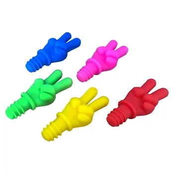 2024 Wholesale Silicone Fresh-keeping Bottle Cap Wine Bottle Stopper Beer Flavoring Bottle Seal Lid