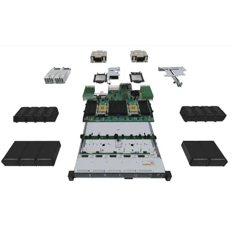 Best-Selling XfusionSever 1288H V7 New-Generation 1U 2-Socket Rack Server 1or 2 4th 5th Gen Intel Xeon Scalable Stock