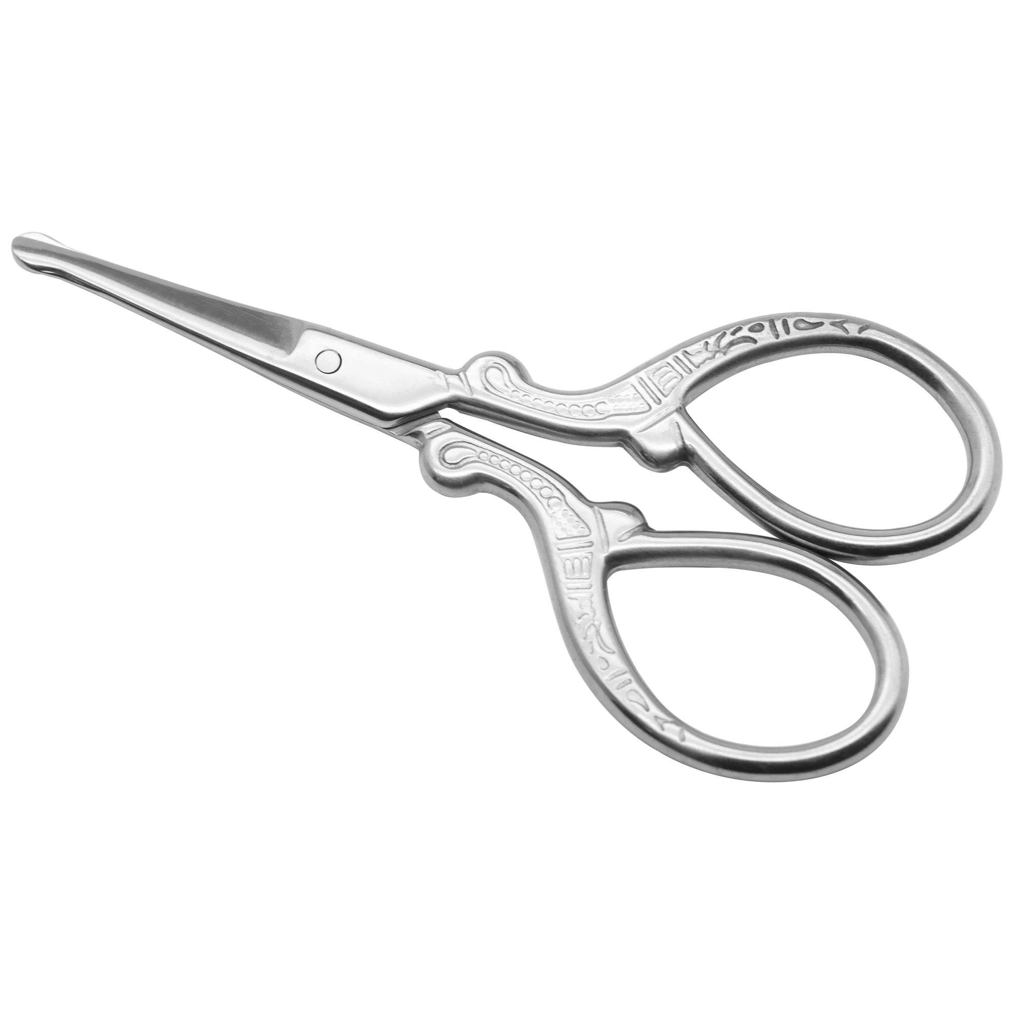 Scharfe Vintage-Stickschere aus Edelstahl