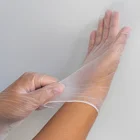 Disposable PVC Clear HandGloves Wholesale Powder Free Vinyl Anti-Slip Safety HouseholdGloves