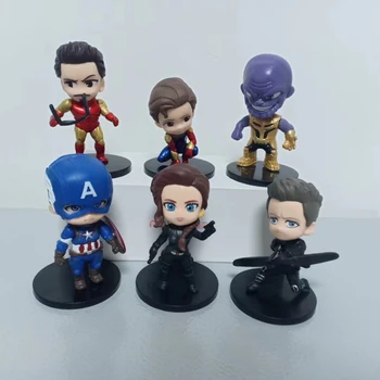new arrival War Movie Anime Super Heroes Spider America Iron-Man Hul-k Thor Action Figure Toys