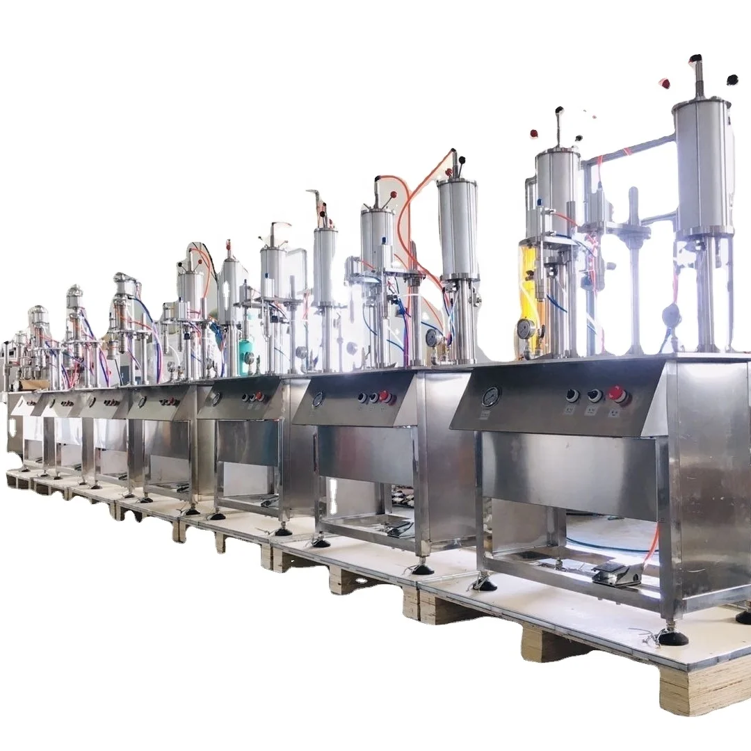 Automatic Aerosol LPG Butane Refrigerant Cylinder Canned Gas Filling Machines factory