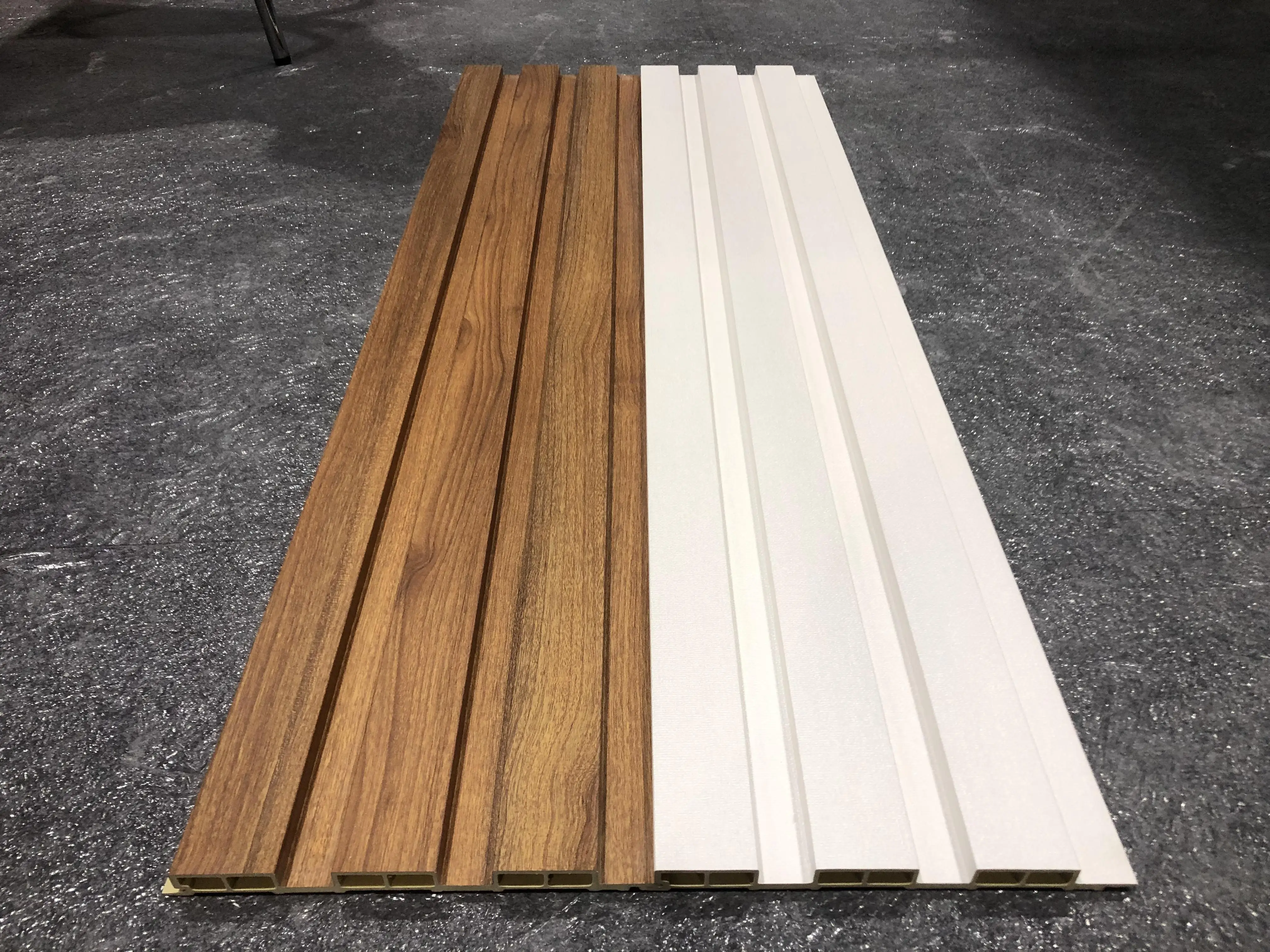 product melinco pvc insulation wallboard white fabric surface fluted panels 3d home decoration wall cladding indoor louvers panels-4