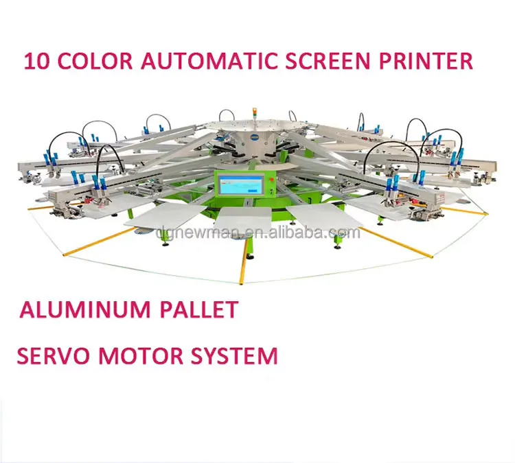 product 4 color 12 station hybrid digital automatic t shirt silk screen printer with 4pcs auto ir flash dryer with sensor-8