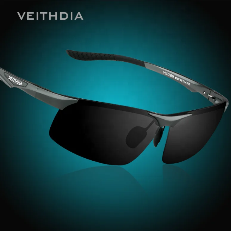 veithdia new design aluminum magnesium men polarized sunglasses