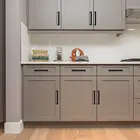 Handle Cabinet Pull Handle Wholesale Furniture Modern Cheap Black Square Bar Zinc Kitchen Cabinet Pull Handle