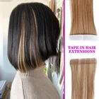 Tape Tape Tape Hair Extension Tape Wholesale Blonde Human Indian Remy Extensions Tape Hair In Extension Custom Packaging