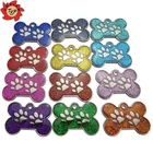 Dog Tag Customized High Quality Engraved Cute Glitter Dog Tag Pet Tag Footprint