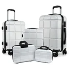 Luggage Laggage On Luxury ABS PC Men Woman 3~5 PCS Travelling Trolley Suitcase Luggage Bag Case Laggage Set On Wheels