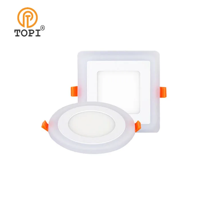 Factory low cost Led panel light Indoor lighting Adjustable Led downlight embedded two-color circular ceiling light