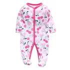 Baby Jumpsuit Baby Rompers Autumn Winter Infant Newborn Gentle Jumpsuit Onesie Cartoon Baby Footed Pajamas