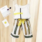 Summer Wholesale Fashion Kids Clothing Summer Sleeveless 2 Pcs For Kids Clothing Girls