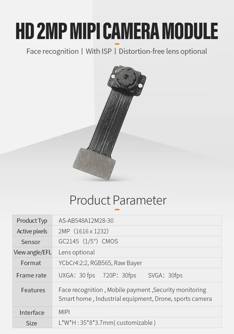 mini 2mp hd high definition 1600x1200 gc2145 mipi