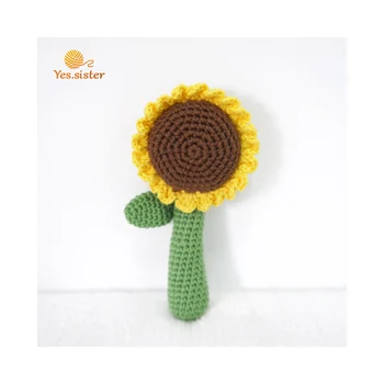 Baby Enlightening Educational Super Soft Sunflower Rattles Babies Toy