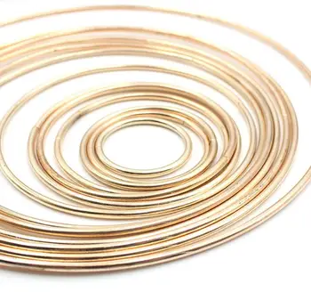 Wholesale Purse Frame Round Ring 10cm Metal Handle Bag Accessories Light Gold Bag Metal Handles