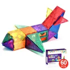 Educational Toys Toy Educational Toys 3D Building Model Toy Magnetic Tiles Set 60pcs