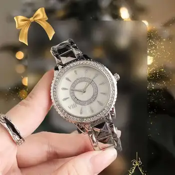 Factory customize hot sale lady crystal mother of pearl watch custom stainless steel japanese movement waterproof luxury watch